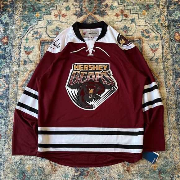 Reebok NEW WITH TAG AHL Hershey Bears Hockey Jersey Large - Picture 1 of 9